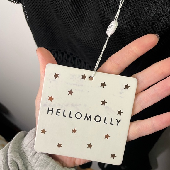 NWT Hello Molly In Other News Dress Black Ruffle Net - Picture 4 of 12